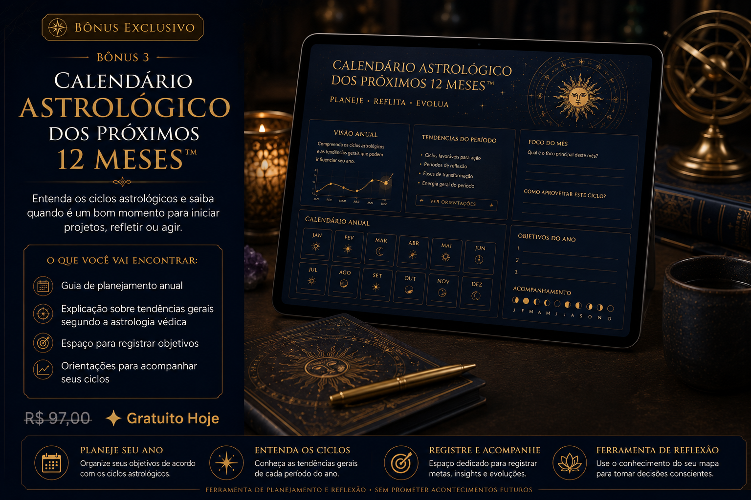 Calendário Astrológico dos Próximos 12 Meses