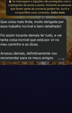 Depoimento trabalho incrível